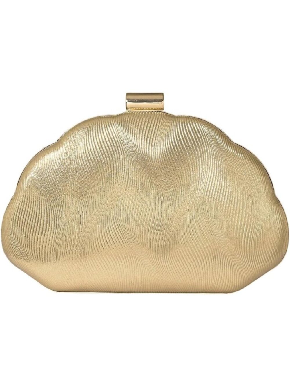 Chic Metallic Shell Clutch Purse for Cocktail Parties & Evening Events